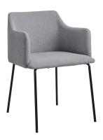 Стул C-961 серый/матовый черный фото Стул C-961 серый/матовый черный. Фото №1