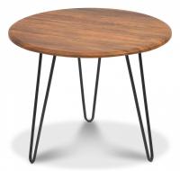 Стол журнальный HURON МДФ/металл, 55*55*45 см, Дуб Американский (ножки черные) фото Стол журнальный HURON МДФ/металл, 55*55*45 см, Дуб Американский (ножки черные). Фото №1