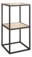 Куб 2 Стеллаж черный муар/дуб сонома фото Куб 2 Стеллаж черный муар/дуб сонома