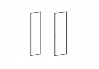 Дверь (стекло в алюминиевой рамке) Европа Лайт