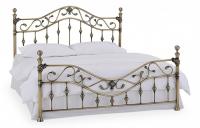 Кровать металлическая CHARLOTTE 160*200 см (Queen bed), цвет: Античная медь (Antique Brass) фото Кровать металлическая CHARLOTTE 160*200 см (Queen bed), цвет: Античная медь (Antique Brass). Фото №1