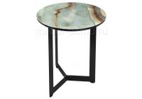 Стол стеклянный Роб D-450 мрамор голубой фото Стол стеклянный Роб D-450 мрамор голубой