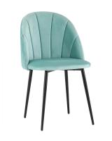 Стул Логан велюр пыльно-голубой. Фото №1