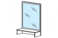 Полка настольная с зеркалом Силуэт. Фото №1