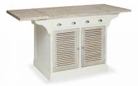 Кухонный остров Secret De Maison RIVIERA ( mod.2328 ) дерево манго, 95х100(181)х80см, Antique white/white wash фото Кухонный остров Secret De Maison RIVIERA ( mod.2328 ) дерево манго, 95х100(181)х80см, Antique white/white wash. Фото №1