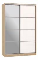 Гранд 2-600 с зеркалом (полки справа) дуб сонома/белый Гранд 2-600 с зеркалом (полки справа) дуб сонома/белый