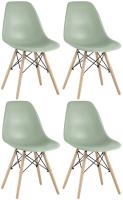 Стул DSW серо-зеленый x4. Фото №1