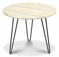 Стол журнальный HURON МДФ/металл, 55*55*45 см, Скания натуральная (ножки черные) фото Стол журнальный HURON МДФ/металл, 55*55*45 см, Скания натуральная (ножки черные). Фото №1