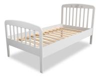 (Сильва) НМ 041.06 Кровать Лилу  Слоники / белый / серый