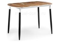 Стол деревянный раскладной Гуанг дуб юкон / черный фото Стол деревянный раскладной Гуанг дуб юкон / черный