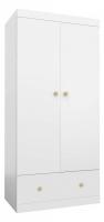 Шкаф платяной Polini kids Fun 890, белый. Фото №1