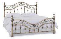 Кровать металлическая CHARLOTTE 140*200 см (Double bed), цвет: Античная медь (Antique Brass)