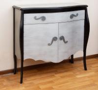 Тумба 473 Plata Envejesida/Negro Roto фото Тумба 473 Plata Envejesida/Negro Roto. Фото №1