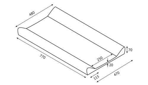 Доска пеленальная Polini Kids Единорог Сладости,. Фото №9