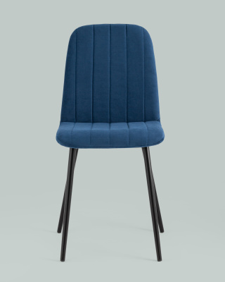 Стул Easy велюр синий фото Стул Easy велюр синий. Фото №5
