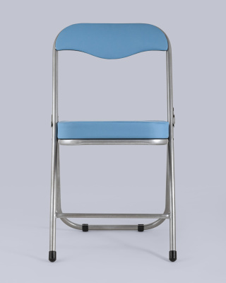 Стул складной ДЖОН металлик, голубой фото Стул складной ДЖОН металлик, голубой. Фото №5