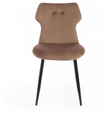 Стул Secret De Maison ROBOCOP (mod. DC0128) вельвет/металл, 57 х 46 х 85 см , коричневый (HLR11)/черный   (поставляется по 4 шт). Фото №2