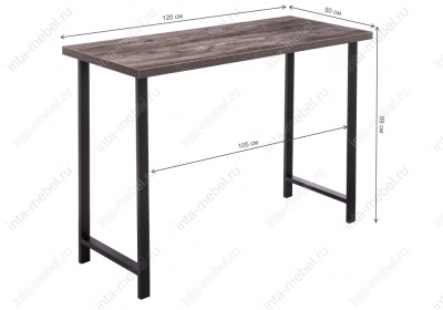 Стол Лофт дуб рошелье / черный матовый. Фото