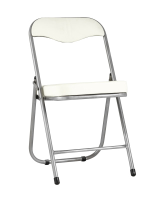 Стул складной ДЖОН металлик, слоновая кость. Фото №2