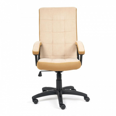 Кресло TRENDY флок/ткань, бежевый/бронза, 7/TW-21 фото Кресло TRENDY флок/ткань, бежевый/бронза, 7/TW-21. Фото №2