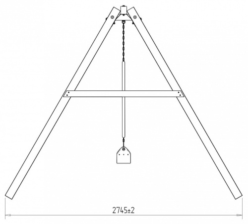 Качели детские Р911-27, коричневый. Фото №8
