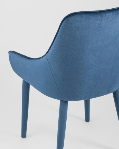 Стул Диана сине-зеленый ножки велюр фото Стул Диана сине-зеленый ножки велюр. Фото №7