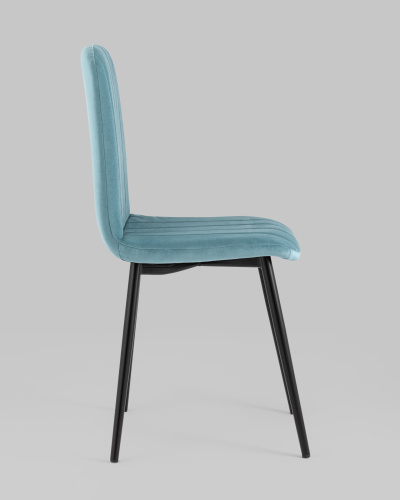 Стул Easy велюр пыльно-голубой фото Стул Easy велюр пыльно-голубой. Фото №4