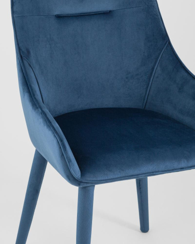 Стул Диана сине-зеленый ножки велюр фото Стул Диана сине-зеленый ножки велюр. Фото №8