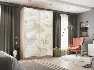 Гранд 7-600 розы (полки справа) дуб млечный фото Гранд 7-600 розы (полки справа) дуб млечный. Фото