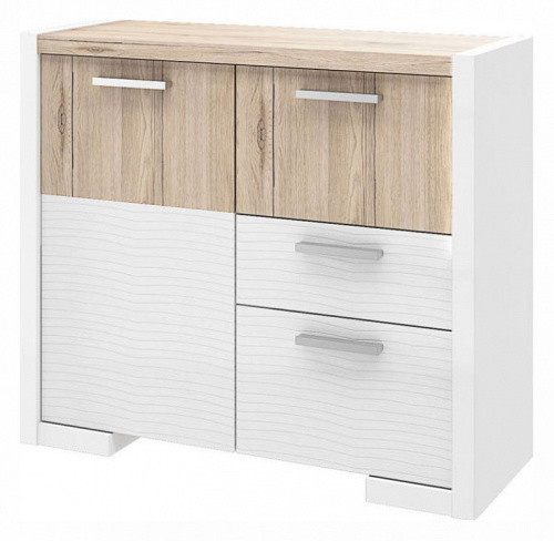 Венето СТЛ.266.02 Комод Дуб санремо/Белый. Фото №1