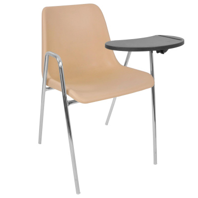 Стул Vicenza-4 высокие ножки с подлокотниками хром + столик TLT. Фото