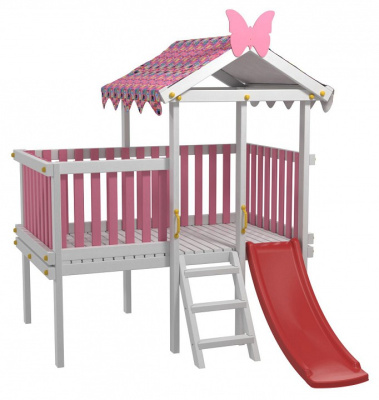Комплекс игровой ДК6Р, розовый, серый. Фото