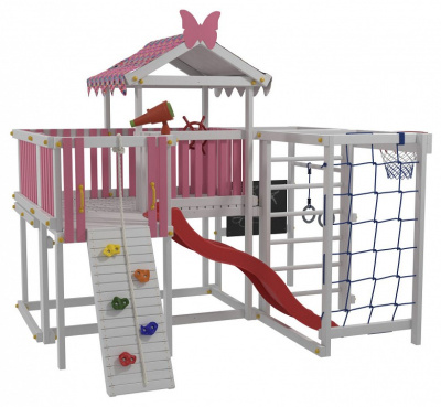 Комплекс игровой ДК3Р, розовый, серый фото Комплекс игровой ДК3Р, розовый, серый. Фото №5