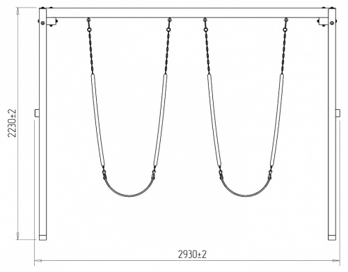 Качели детские Р911-27, коричневый. Фото №9