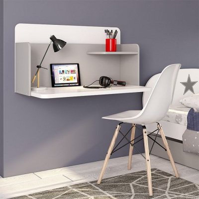 Стол навесной Polini Kids Mirum, белый. Фото