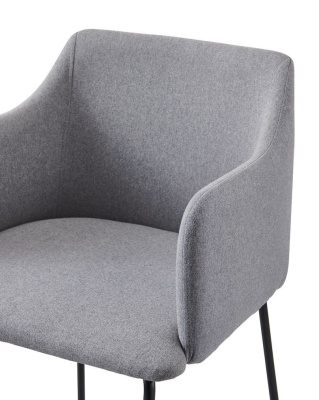 Стул C-961 серый/матовый черный фото Стул C-961 серый/матовый черный. Фото №2