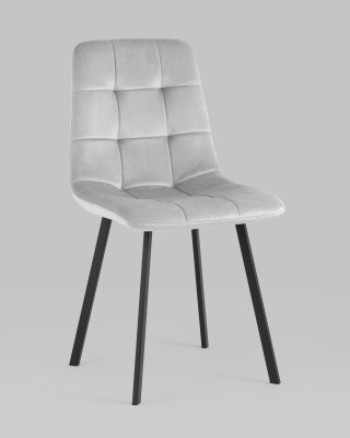 Стул Chilly велюр серебристый. Фото №3