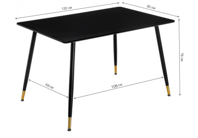 Стол Bianka черный фото Стол Bianka черный. Фото №4