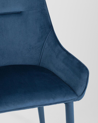 Стул Диана сине-зеленый ножки велюр фото Стул Диана сине-зеленый ножки велюр. Фото №9