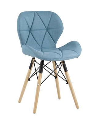 Стул Бон рогожка голубой. Фото