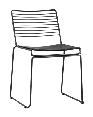 Стул обеденный Danny черный с черной подушкой. Фото №2