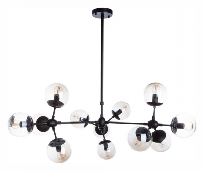 Люстра на штанге Arte Lamp 1664 A1664SP-12BK. Фото