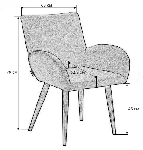 Стул Henrik Сканди БлюАрт/Натур. Фото №6