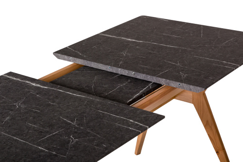 Стол Нарвик раскладной 140-180 БУК-Мрамор Графит. Фото №7