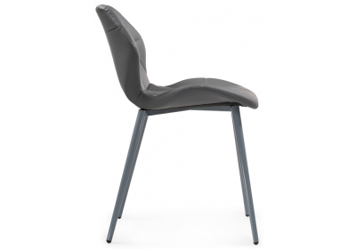 Стул Вальд экокожа серый / серый глянец. Фото №3