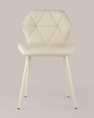 Стул Эдвин экокожа кремовый. Фото