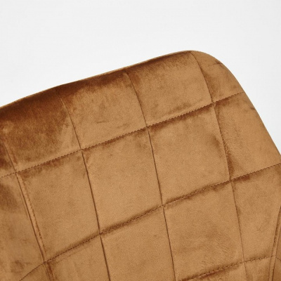 Кресло BEATA (mod. 8266) металл/ткань, 56х60х82 см, коричневый (G-062-61)/черный (поставляется по 2 шт). Фото №2