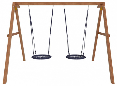 Качели детские Р911-28, коричневый. Фото №4