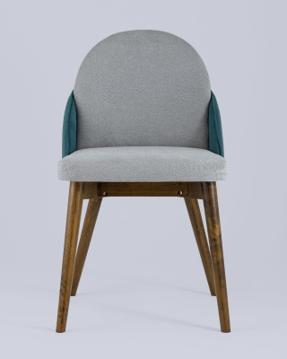 Стул HELGA светло-серый/бирюзовый 2 шт.. Фото №5