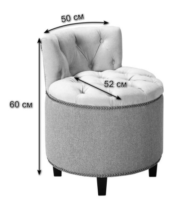 Пуф Мулен Руж Сильвер фото Пуф Мулен Руж Сильвер. Фото №3